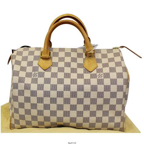 authentic louis vuitton speedy 30 damier azur|louis Vuitton Speedy 30 crossbody.